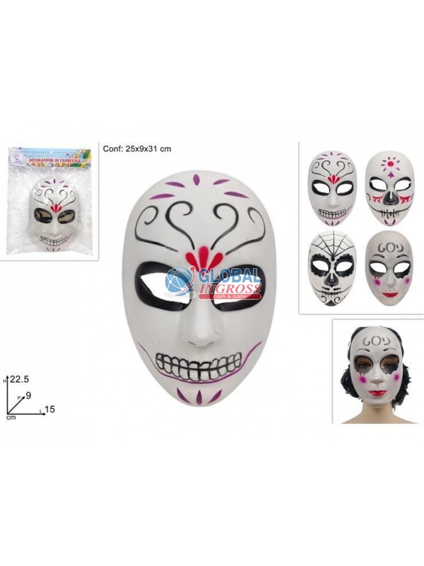 MASCHERA BIANCA DECORATA ASS.