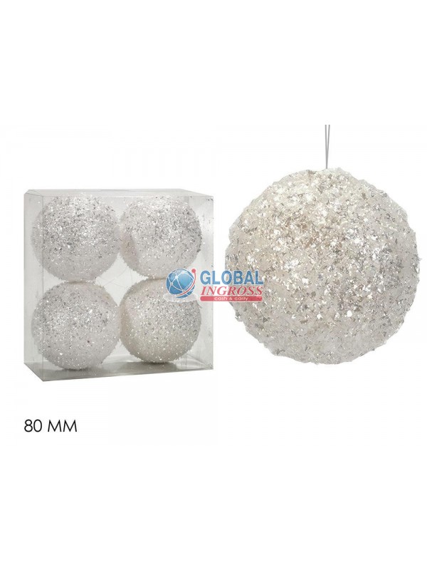 PALLE 100mm BIANCO 4pz