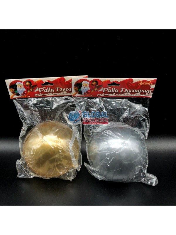 PALLA PLASTICA DECOUPAGE 2 colori
