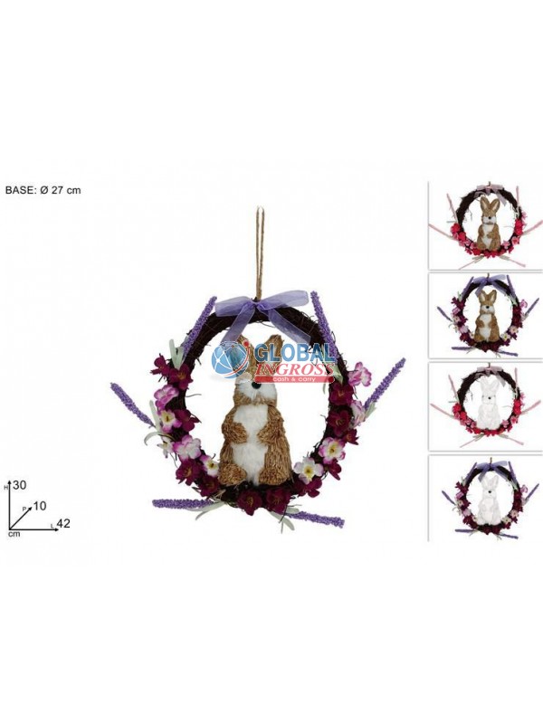 DIETROPORTA PASQUA ANELLO INTRECCIATO 27cm