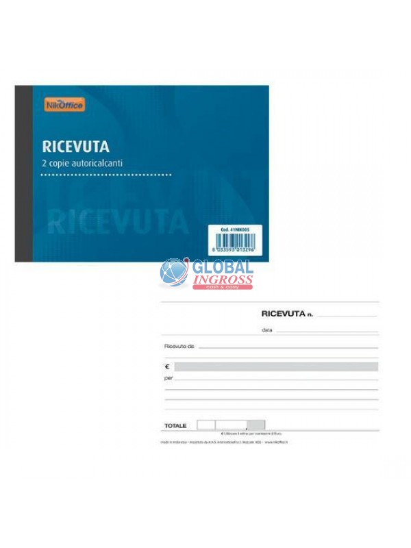 RICEVUTE GENERICHE 2 COPIE 11,5x16,5 NIK
