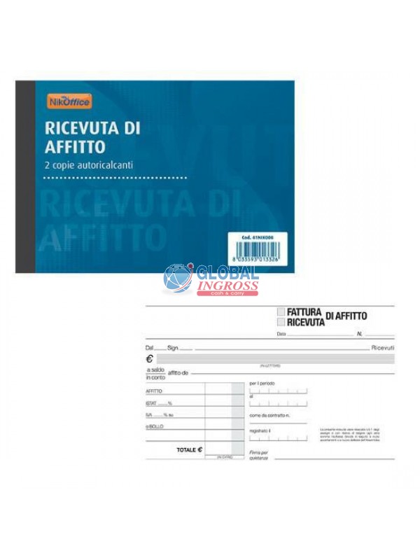 RICEVUTE AFFITTO 2 COPIE A6