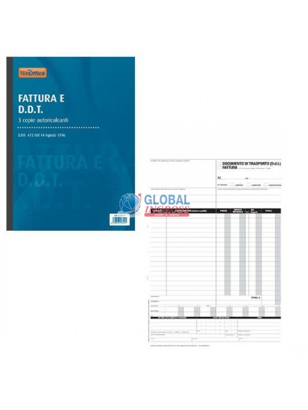 DDT/FATTURA 3 COPIE A4
