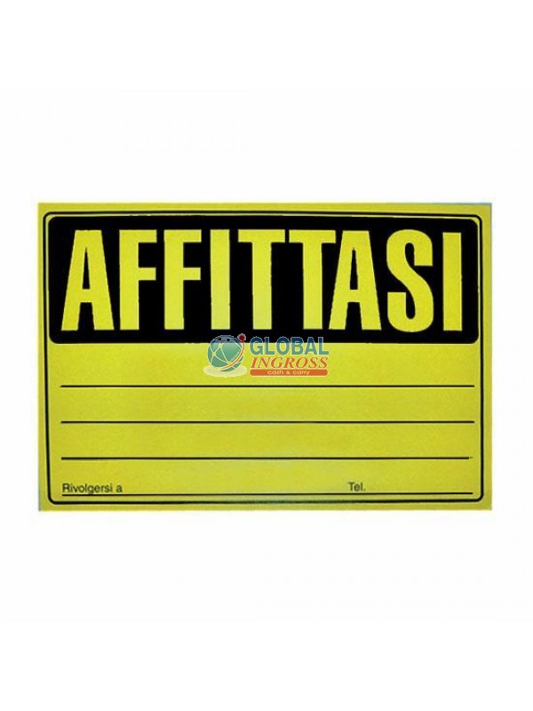 CARTELLO AFFITTASI NIK