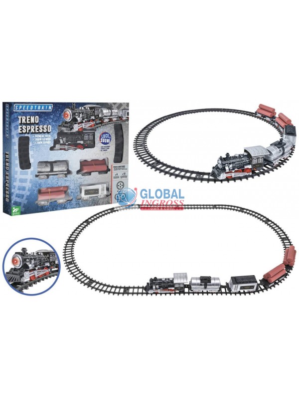 PISTA TRENO C/4 VAGONI 110cm
