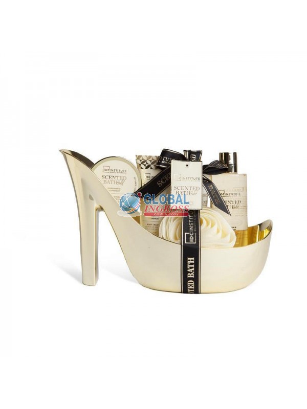 SET SCENTED BATH SHOE 5pz GOLD