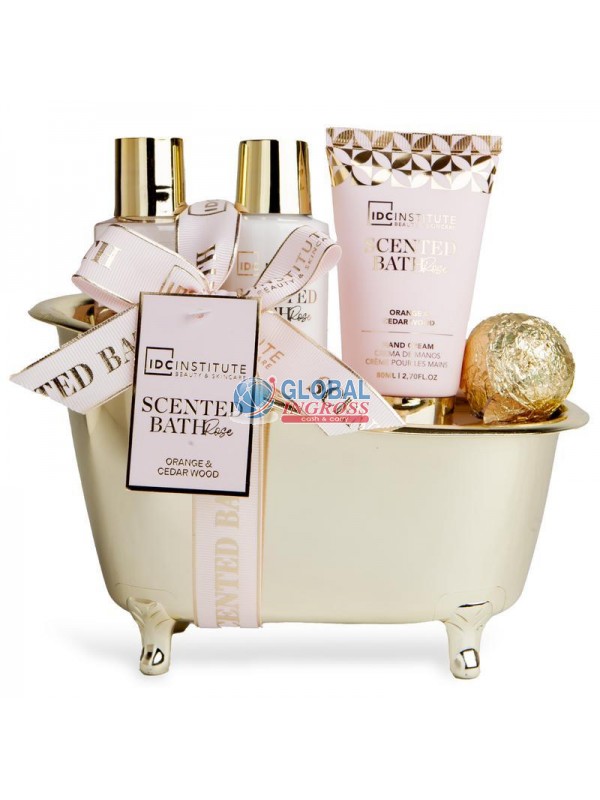 SET SCENTED BATHTUB 4pzMEDIA ROSE