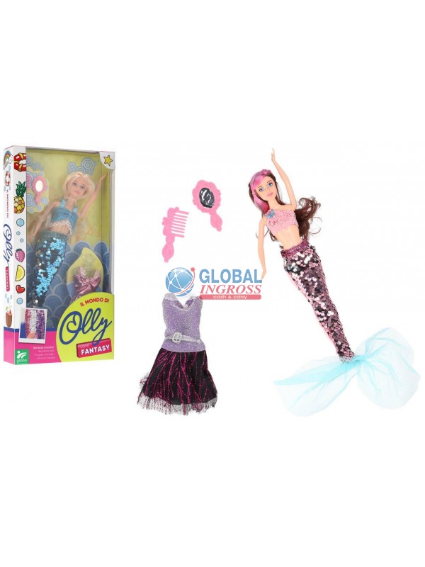 BAMBOLA SIRENA PAILLETTES