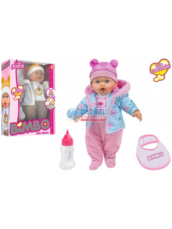 BAMBOLA SOFFICE 41cm C/BIBERON