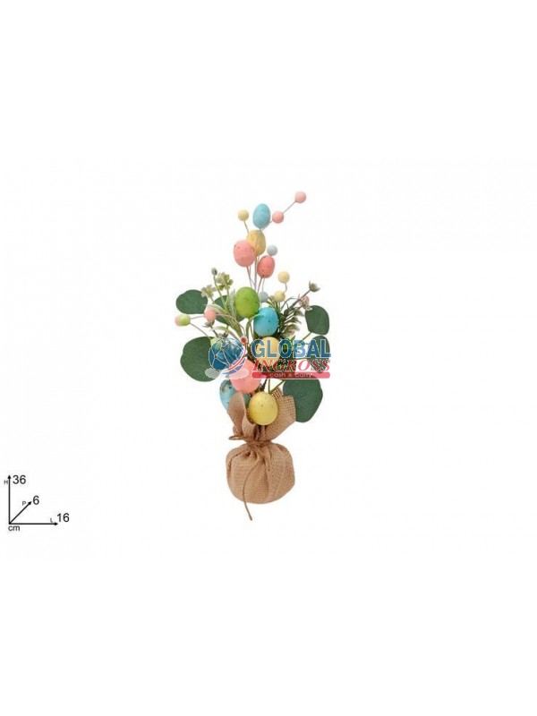 PIANTINA C/UOVA E FIORI36cm