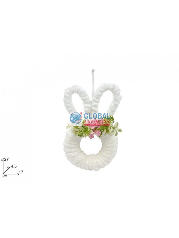 DIETROPORTA PASQUA VISOCONIGLIO 27cm C/PELLICCIA