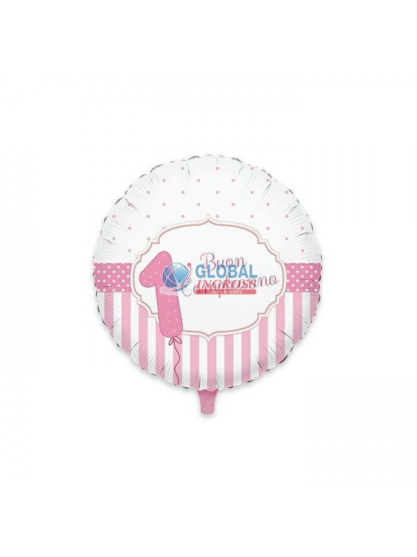 MYLAR 45cm 1 ANNO ROSA