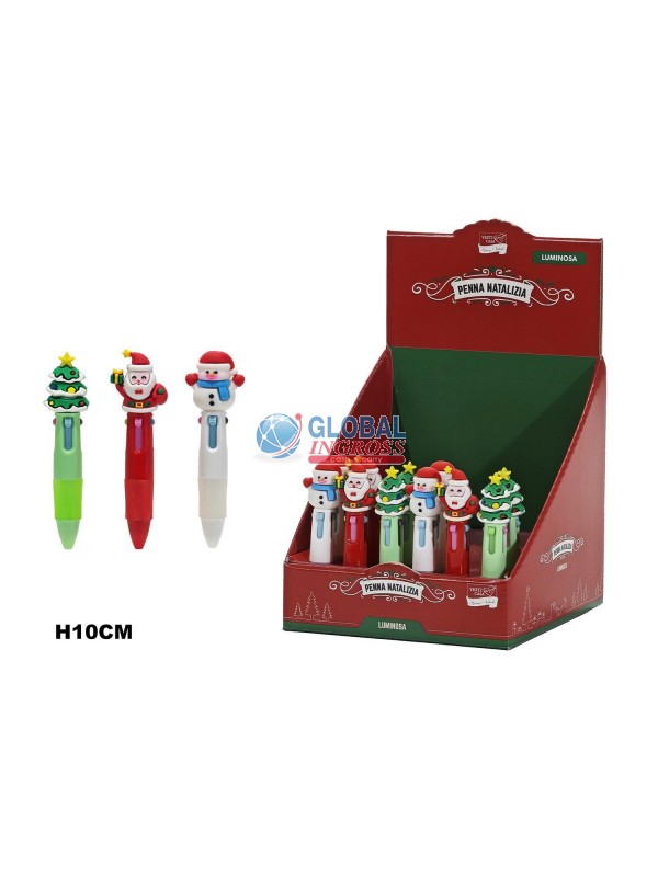 PENNA NATALE CON PERSONAGGIO ASS.