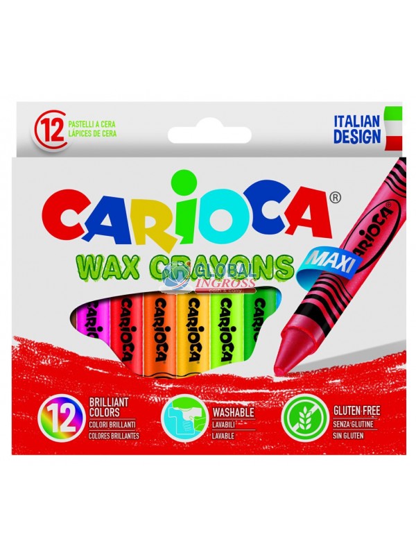 CARIOCA CERA JUMBO 12 COLORI
