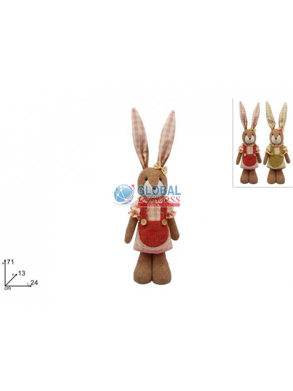 CONIGLIO 71cm C/VESTITOASS.