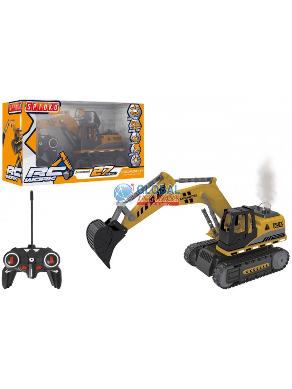 ESCAVATORE R/C C/LUCI SUONI E FUMO