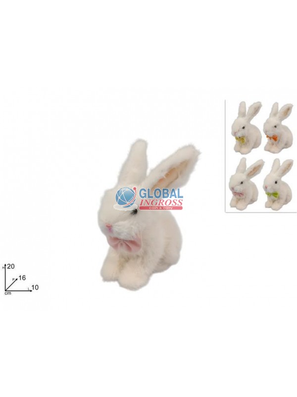 CONIGLIO PELLICCIA 20cmCOL.ASS.
