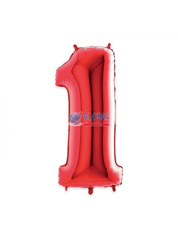 MYLAR NUMERO ROSSO 1 1mt