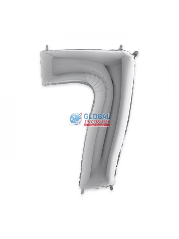 MYLAR NUMERO ARGENTO 7 1mt