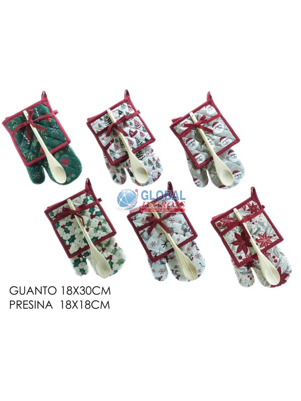 SET GUANTO C/PRESINA E MESTOLO ASS.
