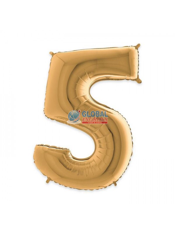 MYLAR NUMERO ORO 5 1mt