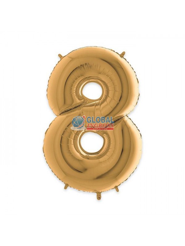 MYLAR NUMERO ORO 8 1mt