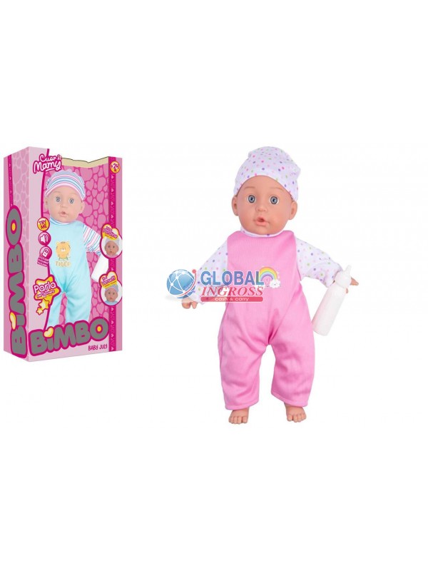 BAMBOLA 33cm CORPO MORBIDO C/BIBERON
