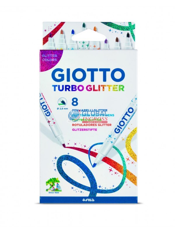 GIOTTO TURBO GLITTER 8 COLORI