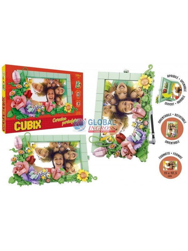 COSTRUZIONI PORTAFOTO C/FIORI 336pz CUBIX