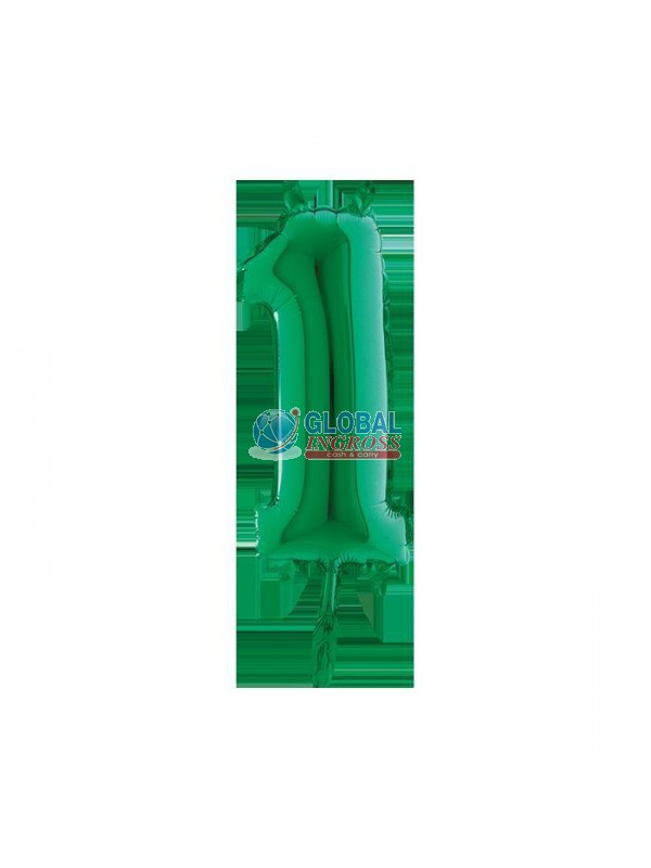 MYLAR NUMERO MEDIO VERDE 1