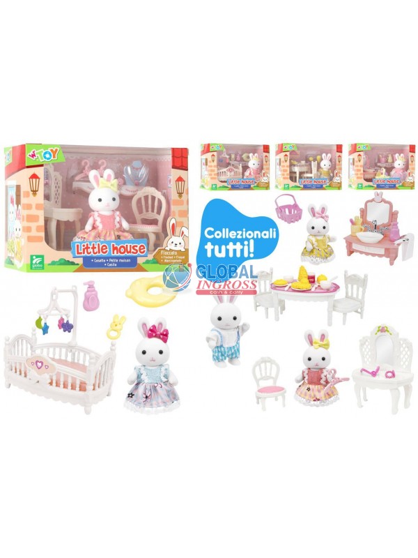 PLAYSET ANIMALI CONIGLIFLOCCATI ASS.