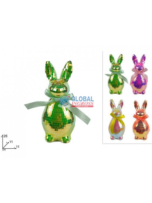 CONIGLIO LAMINATO 26cm COL.ASS.