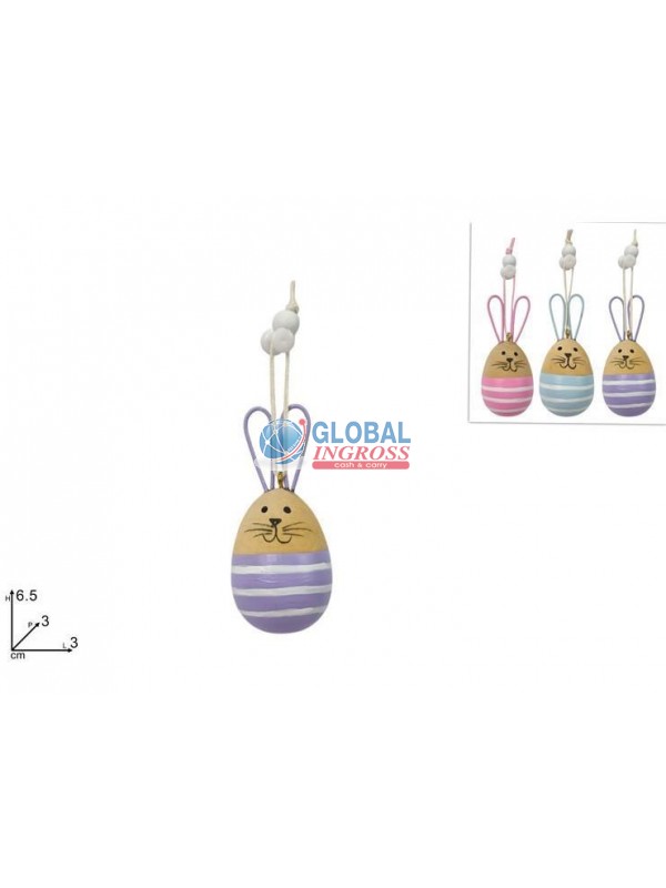 APPENDINO UOVO CONIGLIOIN LEGNO