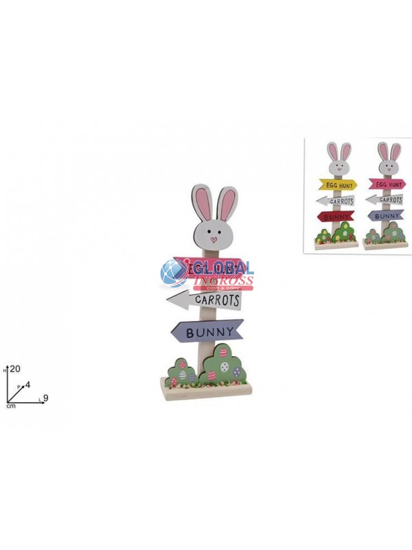 INSEGNA PASQUA LEGNO 20cm