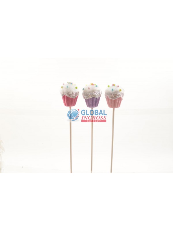 PICK CUPCAKE COL.ASS. 31cm POLISTIROLO