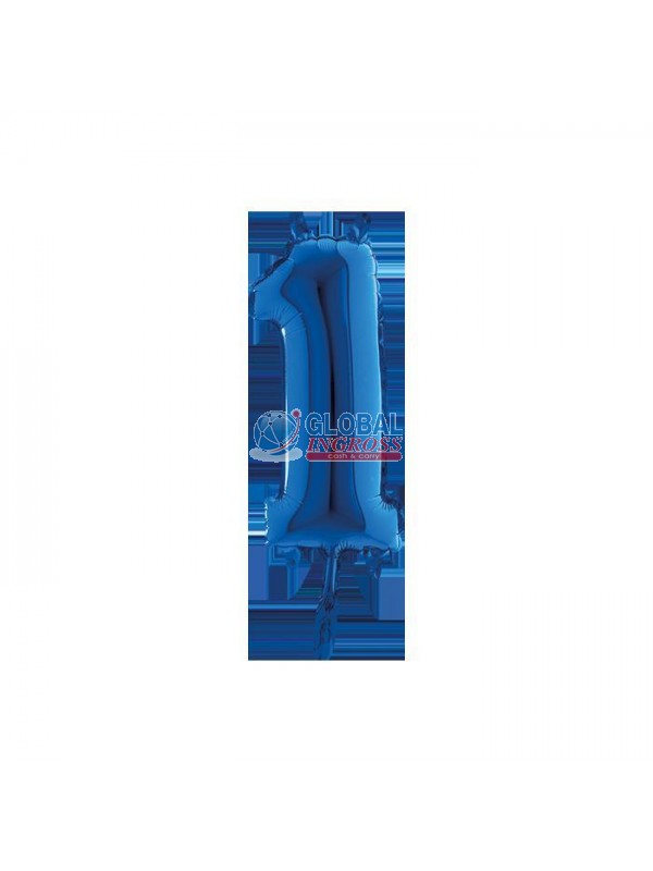 MYLAR NUMERO SMALL BLU 1