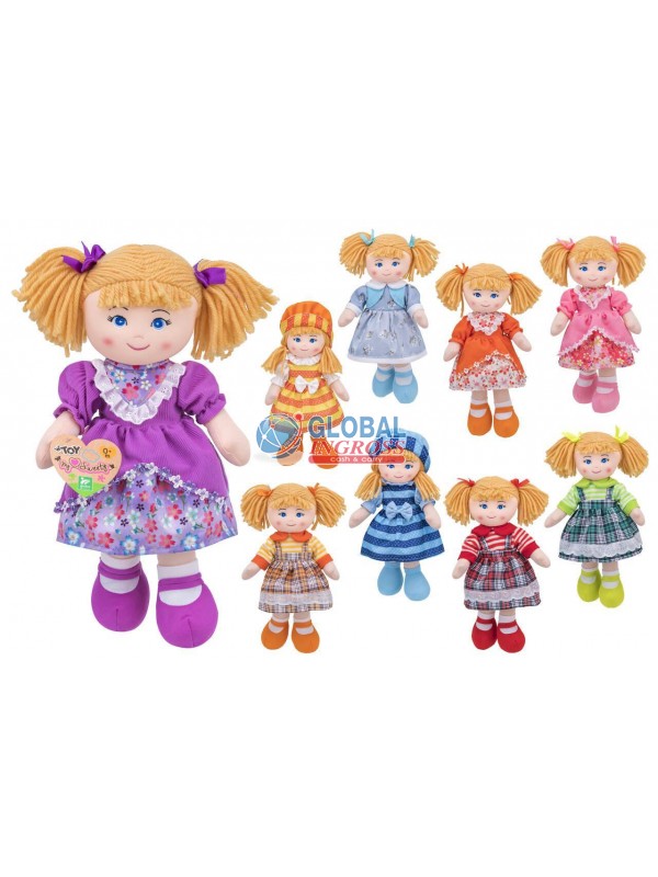 BAMBOLA DI STOFFA 40cm ASS.