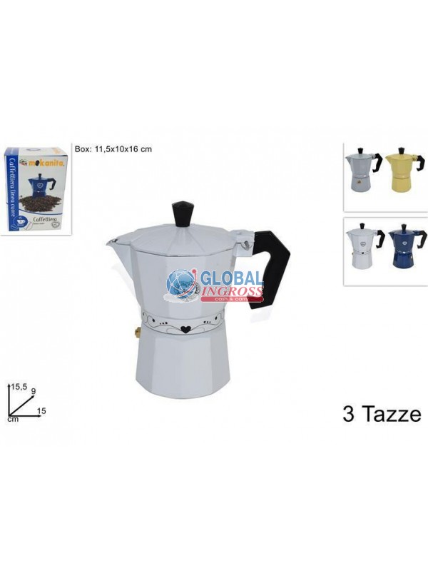 CAFFETTIERA 3 TAZZE HOME
