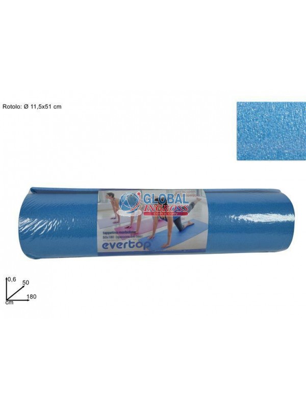 TAPPETINO FITNESS 180x50cm AZZURRO