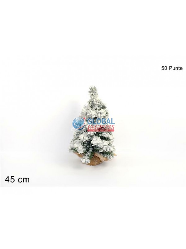 ALBERO 45cm INNEVATO 50PUNTE