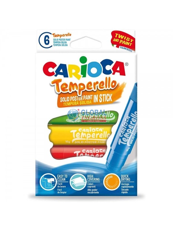 CARIOCA TEMPERELLO 6pz TEMPERA SOLIDA