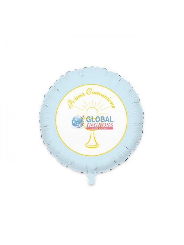 MYLAR 60cm COMUNIONE CHIC CELESTE