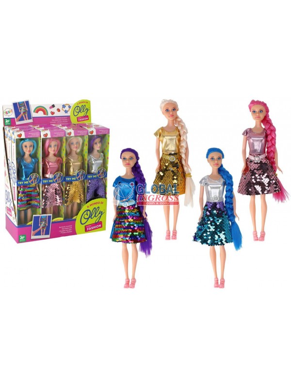 BAMBOLA C/PAILLETTES ASS.