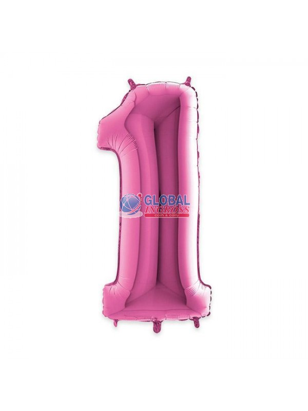 MYLAR NUMERO FUXIA 1 1mt