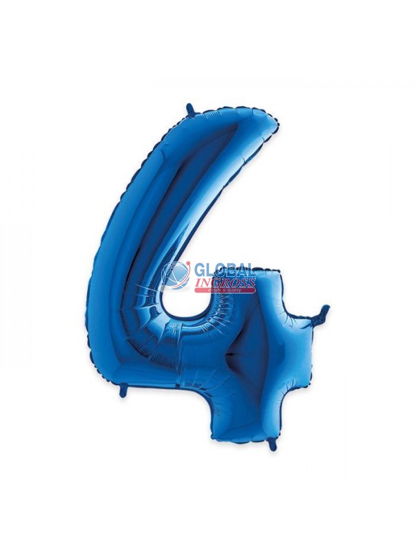 MYLAR NUMERO BLU 4 1mt