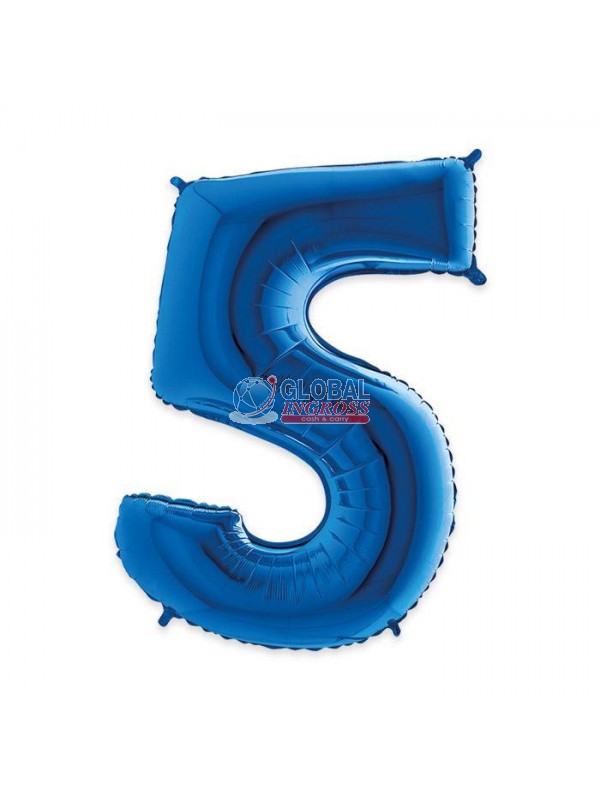 MYLAR NUMERO BLU 5 1mt