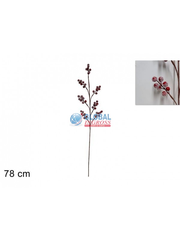 RAMETTO BACCHE INNEVATO66cm