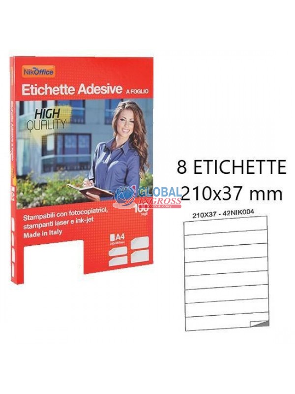 ETICHETTE A4 210x37
