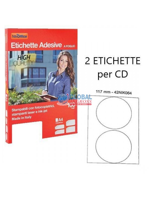 ETICHETTE A4 x CD.