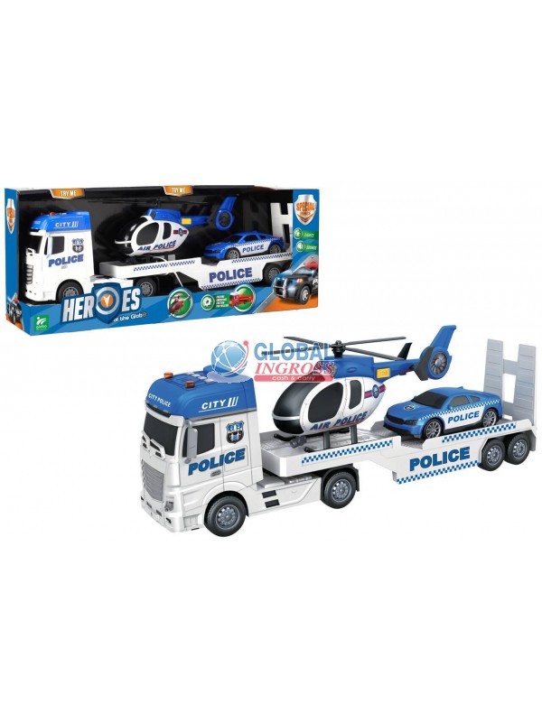 CAMION PORTA AUTO/ELICOTTERO LUCI E SUONI